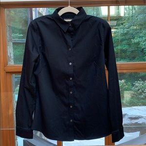 Women’s button down shirt, black